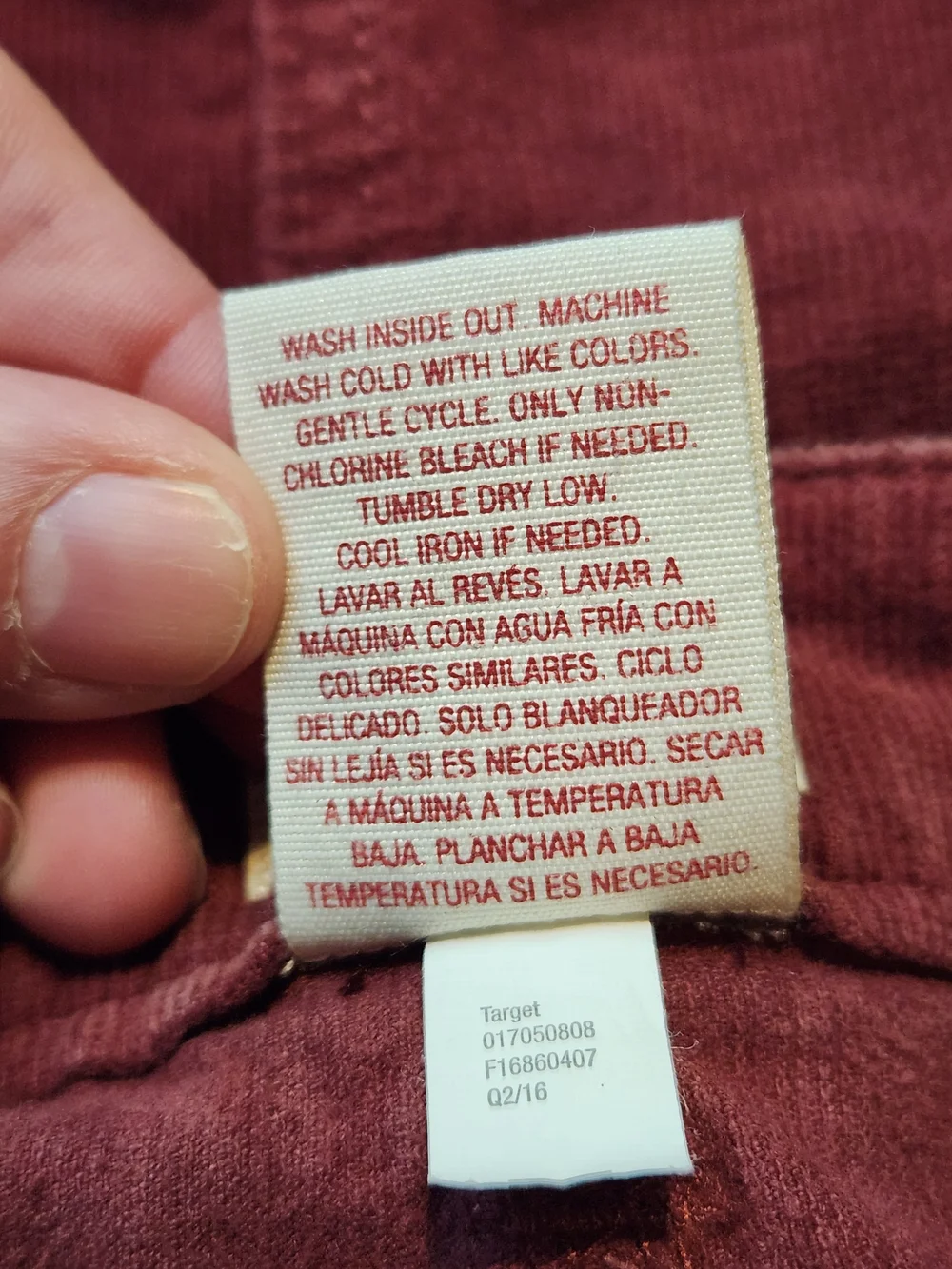 Mossimo Supply Co. Button-Front Mini Skirt in Wine